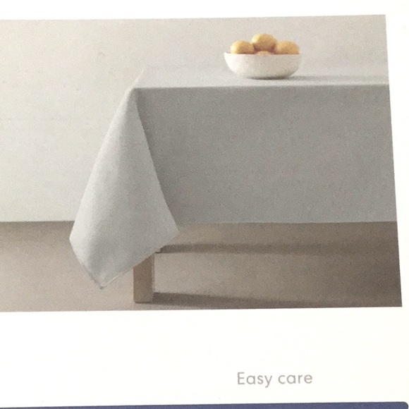 Bed Bath & Beyond Essentials Gray Tablecloth, Dual Fit, Oblong or Rectangular. - Picture 3 of 7